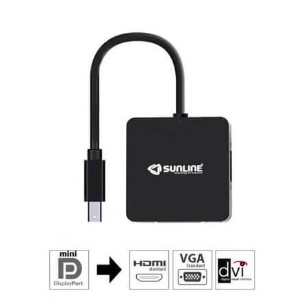 MİNİ DP - HDMI VGA DVI-1 MİNİ DİSPLAY PORT - HDMI VGA DVI DÖNÜŞTÜRÜCÜ FULL - 1