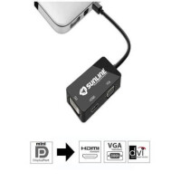 MİNİ DP - HDMI VGA DVI-2 MİNİ DİSPLAY PORT - HDMI VGA DVI DÖNÜŞTÜRÜCÜ FULL - 1