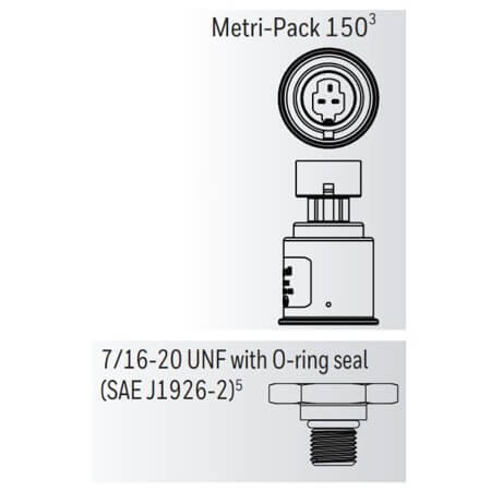 MLH03KPSB51A SENSOR SEALED GAUGE 0-3000 PSI - 1