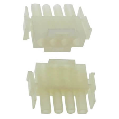 MOLEX-0050841040 CON.T.B.6.35MM 4PIN(1x4)MALE HOUSING TRANSPARENT - 1