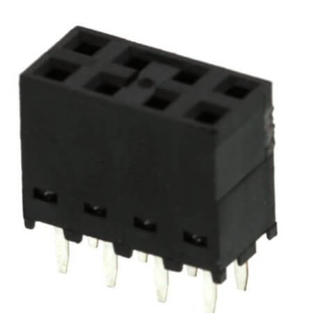 MOLEX-0901512108 FEMALE HEADER 8PIN(2x4) 2.54mm THT V/T - 1