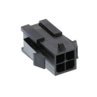 MOLEX-430200400 CONNECTOR HOUSING M 4 POS 3MM CRIPS ST PANEL MOUNT - 1