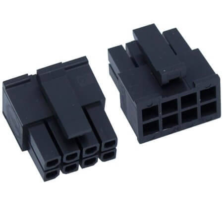 MOLEX-430250800 CONNECTOR 3.00MM 8PIN(2X4) MALE HOUSING BLACK - 1