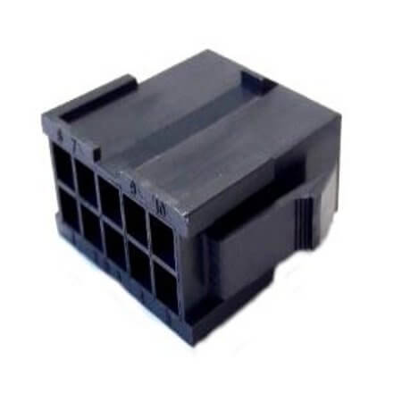 MOLEX-469931010 CON.T.B.4.20MM 10PIN(2X5) MINI FIT MALE BLACK - 1