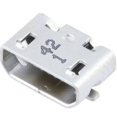 MOLEX-473461001 CONNECTOR RCPT USB2.0 MICRO B SMD R/A - 1