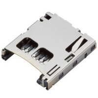 MOLEX-502570-0893 CONNECTOR MICRO SD CARD PUSH-PUSH R/A - 1