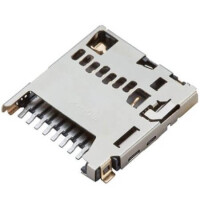 MOLEX-5033981892 CONNECTOR MICRO SD CARD PUSH-PUSH R/A - 1