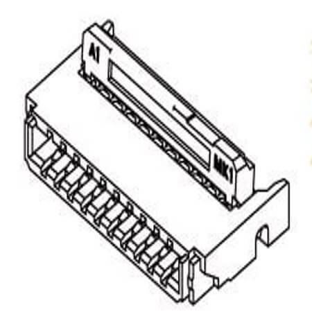 MOLEX-5034800400 CONNECTOR 0.5MM 4PIN FFC FPC GOLD R/A - 1