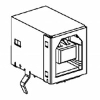 MOLEX-670688100 CONNECTOR USB B TYPE RIGHT ANGLE 90C MOLEX - 1