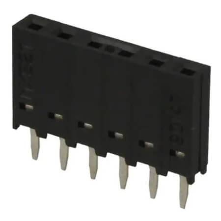 MOLEX-901471106 CONNECTOR RCPT 6POS 0.1 TIN PCB - 1