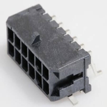 MOLEX-0430451209 CONNECTOR HEADER 12P R/A SMD - 1