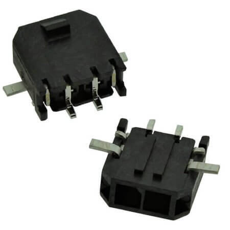 MOLEX-0436500212 CONNECTOR HEADER 1X2PIN 3.0mm PITCH SMD R/A MALE - 1