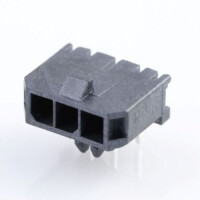 MOLEX-0436500600 CONNECTOR HEADER 6PIN 3MM 90C MALE - 1