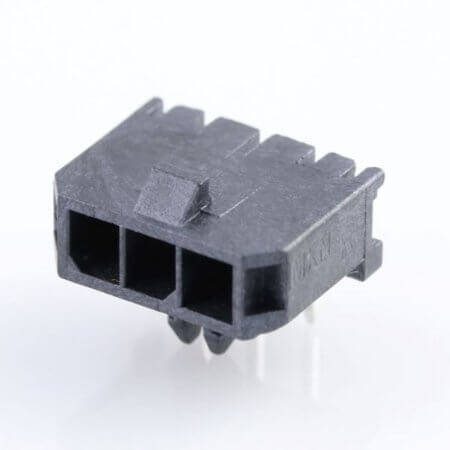 MOLEX-0436500600 CONNECTOR HEADER 6PIN 3MM 90C MALE - 1