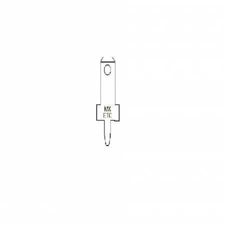 MOLEX-197124001 PCB TAB QUICK DISCONNECT MALE TAB 2.79x0.51 mm - 1