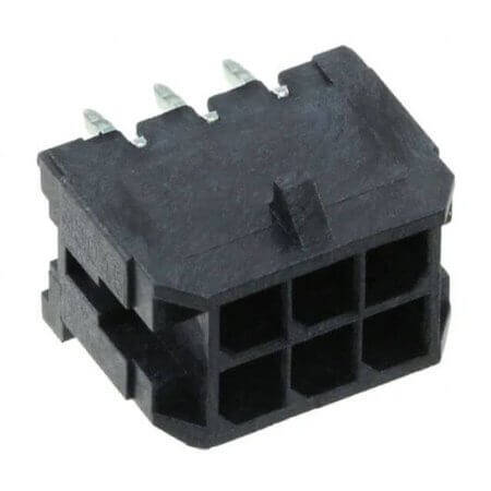 MOLEX-430450612 CONNECTOR HEADER VERT 6P 3MM - 1