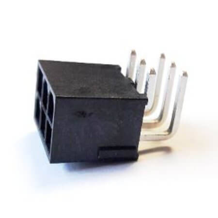 MOLEX-469911006 CON.T.B.4.20MM 6PIN(2X3) THT R/A MINI FIT MALE BLA - 1