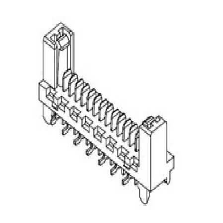 MOLEX-90816-0004 CON.T.B.1.27MM 4P 180C MALE SMD - 1