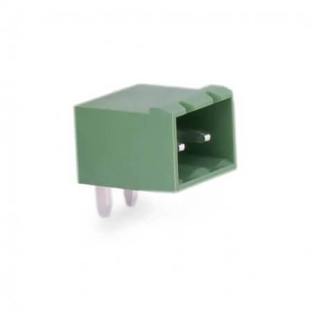 MR-11.050 TERM.BLK.3.81MM 2P 90C MALE GREEN - 1