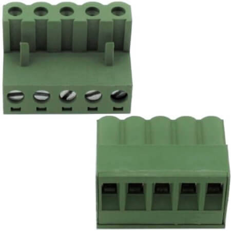 MR-11.205 TERM.BLK.5.08MM 5P FEMALE GREEN - 1