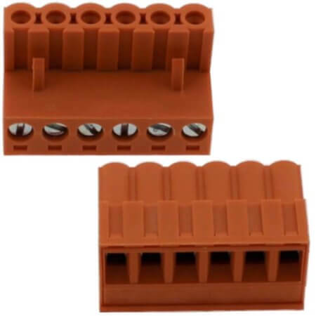 MR-12.206 TERM.BLK.5.08MM 6P FEMALE ORANG - 1