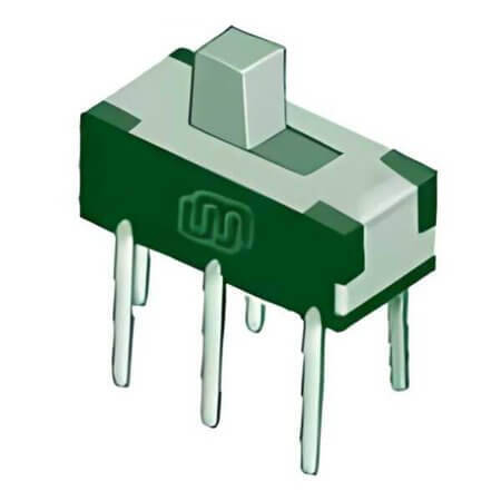MS-22D16-G2 SWITCH SLIDE 2P2T 300mA 6V THT V/T - 1