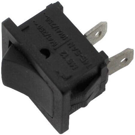 MS-12- SWITCH ROCKER ON-OFF 2P BLACK - 1