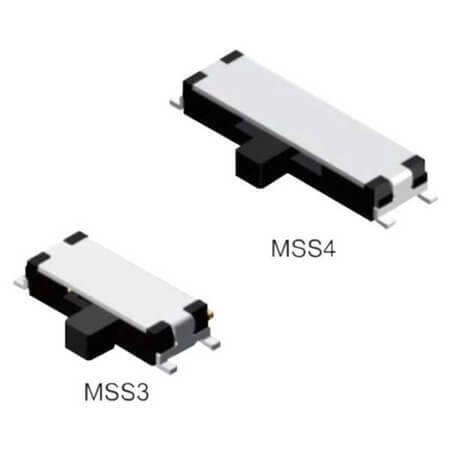 MSS3-V-T/R SWITCH SLIDE 1P2T 25mA 24V SMT R/A - 1
