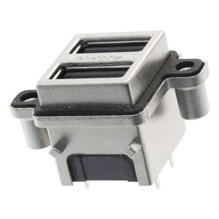 MUSB-C511-00 CONNECTOR USB PANEL MOUNT PCB TYPE IP67 - 1