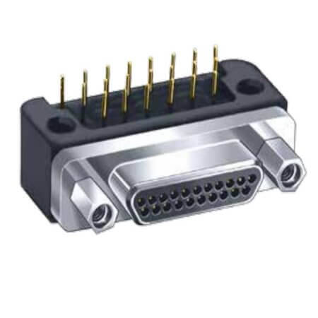 MWDM2L-15SCBRP-.110 CONNECTOR MICROD 15 PIN RIGHT ANGLE SOCKET TYPE MW - 1