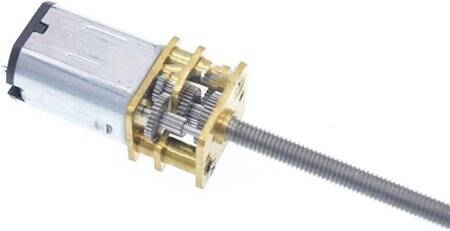 N20-M3 X 55 12V 60RPM Kaba ve Uzun Redüktörlü Motor N20 Vida Dişli Motor Minyatür Dişli Motor - 1