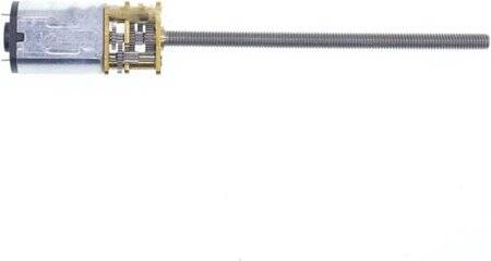 N20-M3 X 55 12V 60RPM Kaba ve Uzun Redüktörlü Motor N20 Vida Dişli Motor Minyatür Dişli Motor - 3