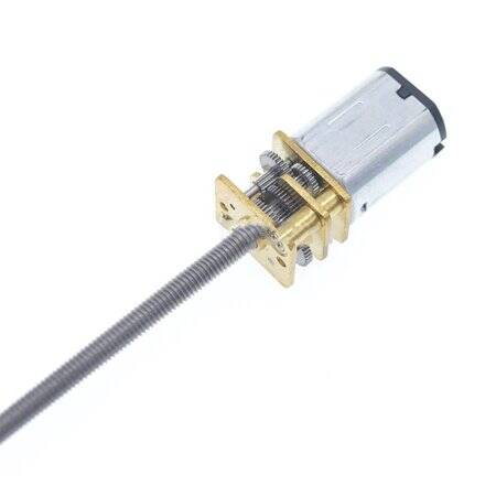 N20-M3 X 55 3V 125RPM Kaba ve Uzun Redüktörlü Motor N20 Vidalı Dişli Motor Minyatür Dişli Motor - 4