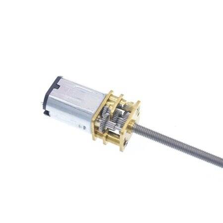N20-M3 X 55 3V 200RPM Kaba ve Uzun Redüktörlü Motor N20 Vida Dişli Motor Minyatür Dişli Motor - 5