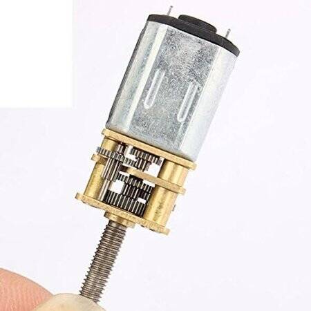 N20-M3 X 55 6V 125RPM Kaba ve Uzun Redüktörlü Motor N20 Vidalı Dişli Motor Minyatür Dişli Motor - 5