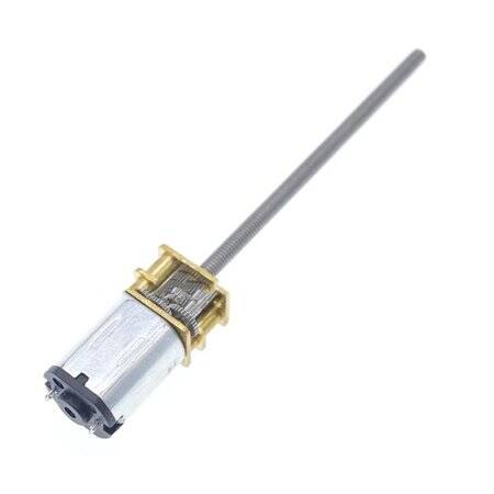 N20-M3 X 55 6V 60RPM Kaba ve Uzun Redüktörlü Motor N20 Vidalı Dişli Motor Minyatür Dişli Motor - 1