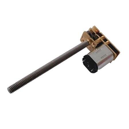 N20-M4 X 55 12V 120RPM Kaba ve Uzun Redüktörlü Motor N20 Vidalı Dişli Motor Minyatür Dişli Motor - 2