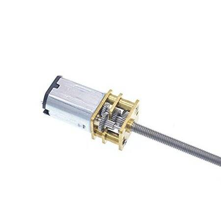 N20-M4 X 55 3V 15RPM Kaba ve Uzun Redüktörlü Motor N20 Vida Dişli Motor Minyatür Dişli Motor - 2