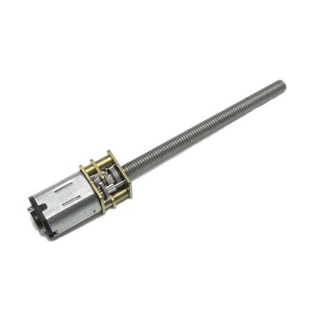 N20-M4 X 55 6V 125RPM Kaba ve Uzun Redüktörlü Motor N20 Vidalı Dişli Motor Minyatür Dişli Motor - 1