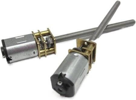 N20-M4 X 55 6V 40RPM Kaba ve Uzun Redüktörlü Motor N20 Vida Dişli Motor Minyatür Dişli Motor - 2
