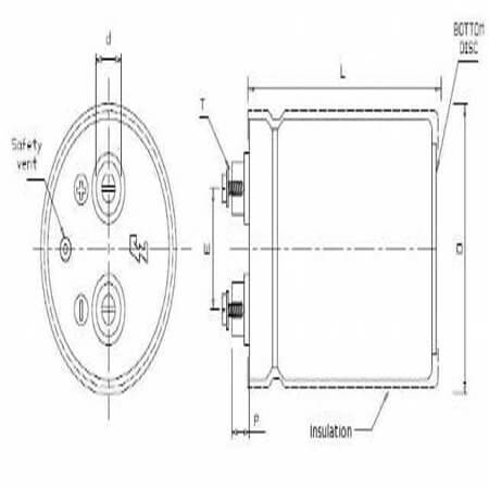 NA047000350PG6SR0974M01 CAP.SNUB.4700uF 350VDC 76X105MM PG6SR-974 - 1