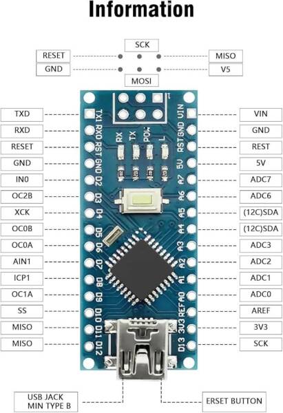 Nano V3.0 FT232 Chip Development Board Atmega328P-AU - 4