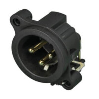 NC3MAH CONNECTOR XLR PLUG 3PIN MALE SEPARETE GRAND CONT. - 1