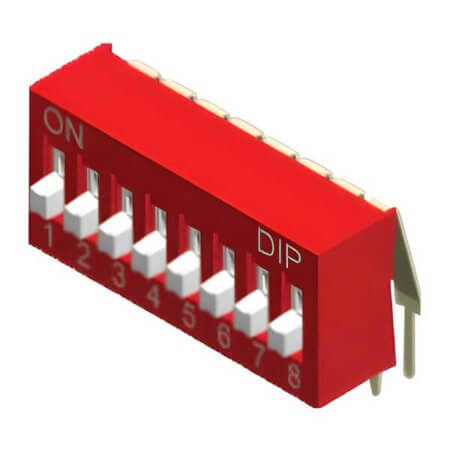 NDA-02KTV SWITCH DIP 2 Pos. SPST 25mA 24VDC THT R/A - 1