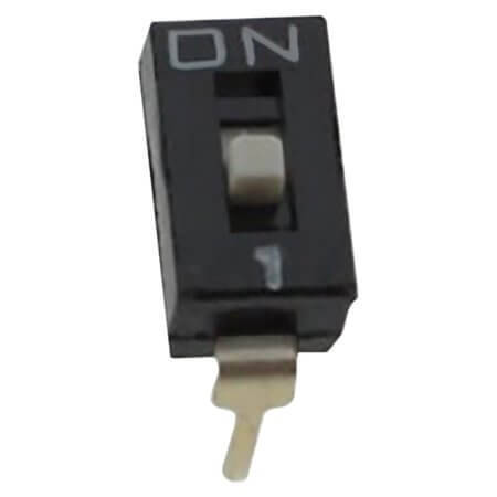 NDI-01S-V SWITCH DIP 1 Pos. SPST 25mA 24VDC THT V/T - 1