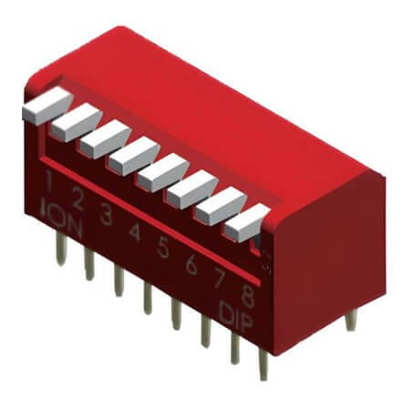 NDPL-05V SWITCH DIP 5 Pos. SPST 25mA 24VDC THT V/T - 1