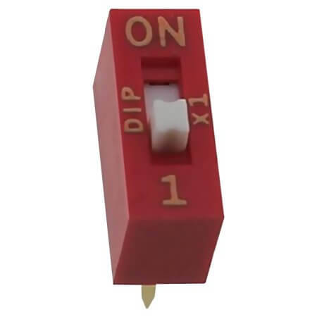 NDS-01V SWITCH DIP 1 Pos. SPST 25mA 24VDC THT V/T - 1