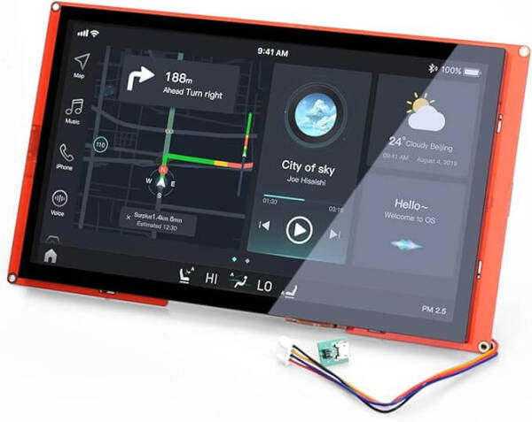 Nextion NX1060P101-011C-I 10.1 Inch 65K Capacitive Touch Screen Man-machine Interface HMI Kernel Enhanced Version - 1