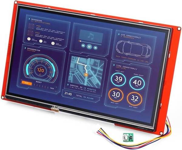 Nextion NX1060P101-011R-I 10.1 Inch Resistive Touch Screen Man-machine Interface HMI Kernel Enhanced Version - 1