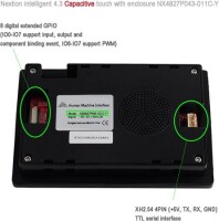 Nextion NX4827P043-011R-Y 4.3 Inch Resistive Touch Screen With Protective Shell - 2